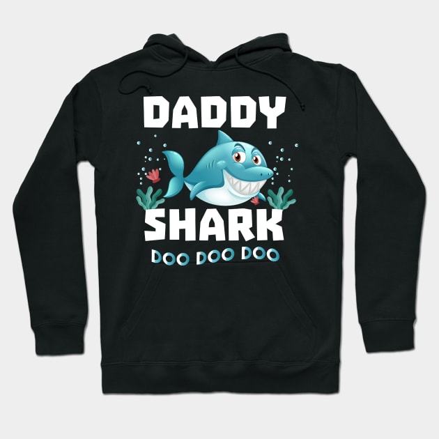 Daddy Shark Shirt Doo Doo Doo Fathers Day Gift T-Shirt T-Shirt Hoodie by Hot food